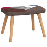 Thumbnail for Relaxsessel mit Hocker Patchwork Stoff