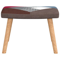 Thumbnail for Relaxsessel mit Hocker Patchwork Stoff