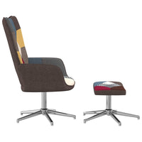 Thumbnail for Relaxsessel mit Hocker Patchwork Stoff