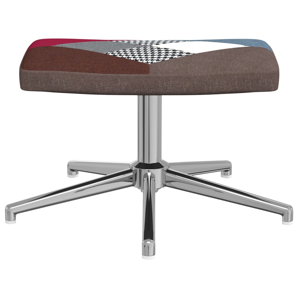 Relaxsessel mit Hocker Patchwork Stoff