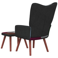 Thumbnail for Relaxsessel mit Hocker Patchwork Stoff