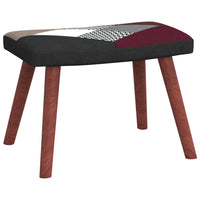 Thumbnail for Relaxsessel mit Hocker Patchwork Stoff