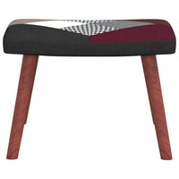 Thumbnail for Relaxsessel mit Hocker Patchwork Stoff