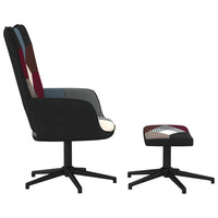 Thumbnail for Relaxsessel mit Hocker Patchwork Stoff