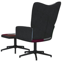 Thumbnail for Relaxsessel mit Hocker Patchwork Stoff