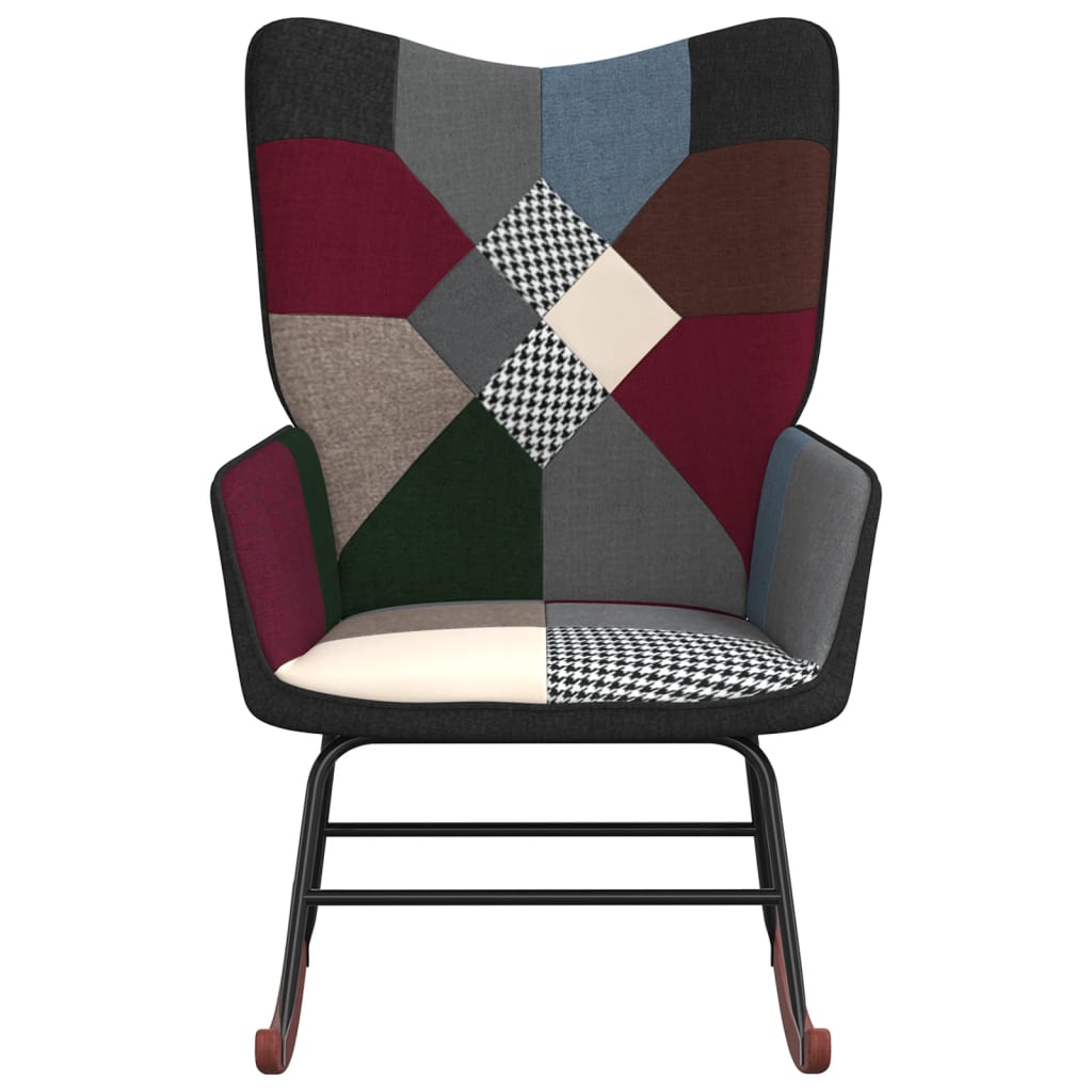 Schaukelstuhl Patchwork Stoff