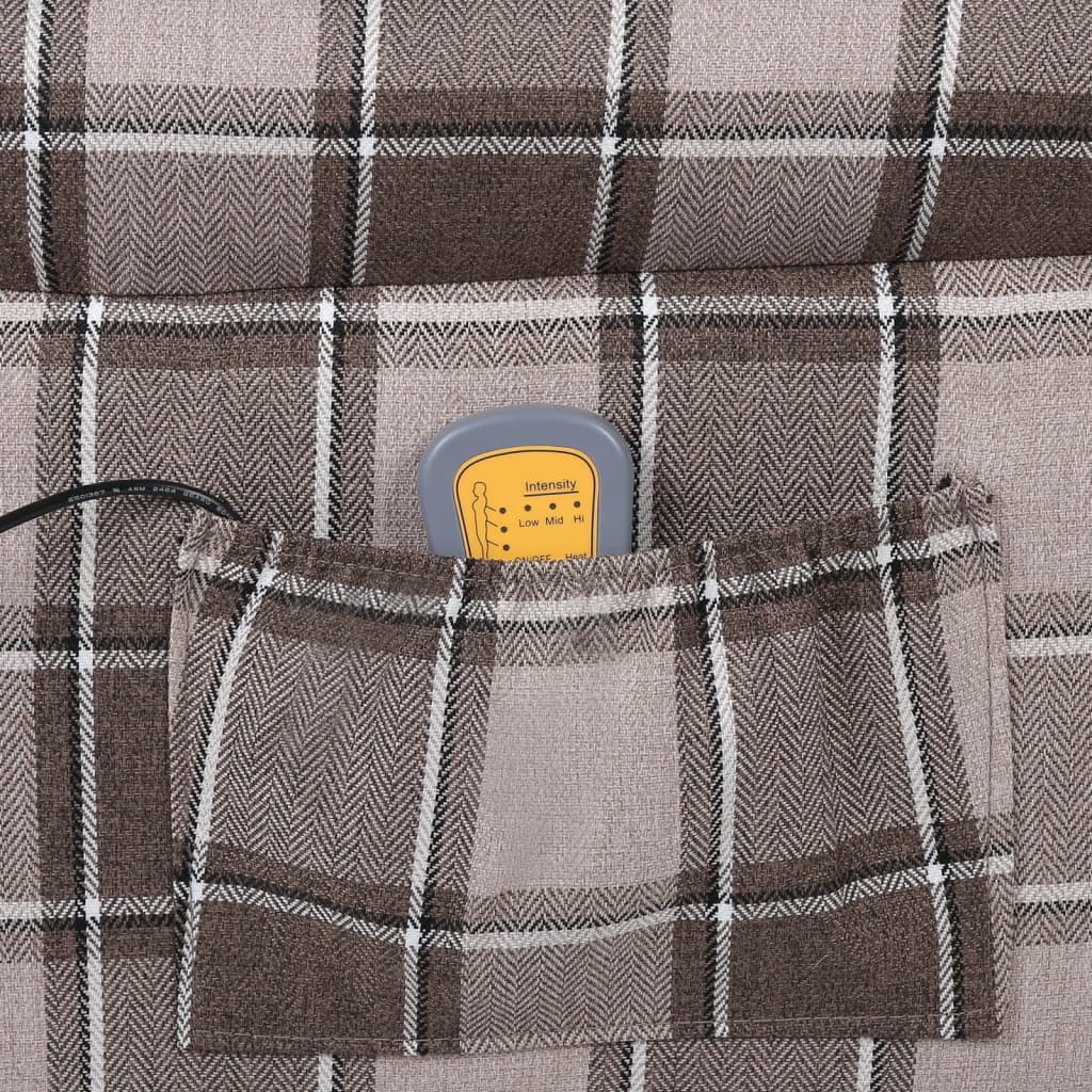 Massagesessel Beige Stoff