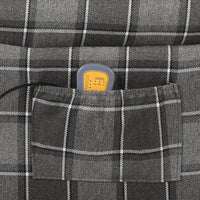 Thumbnail for Massagesessel Grau Stoff