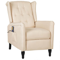 Thumbnail for Massagesessel Creme Stoff