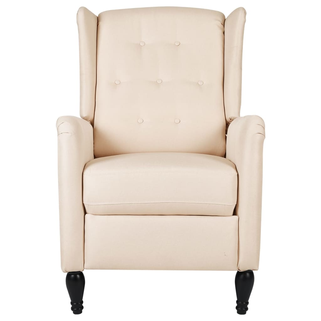 Massagesessel Creme Stoff