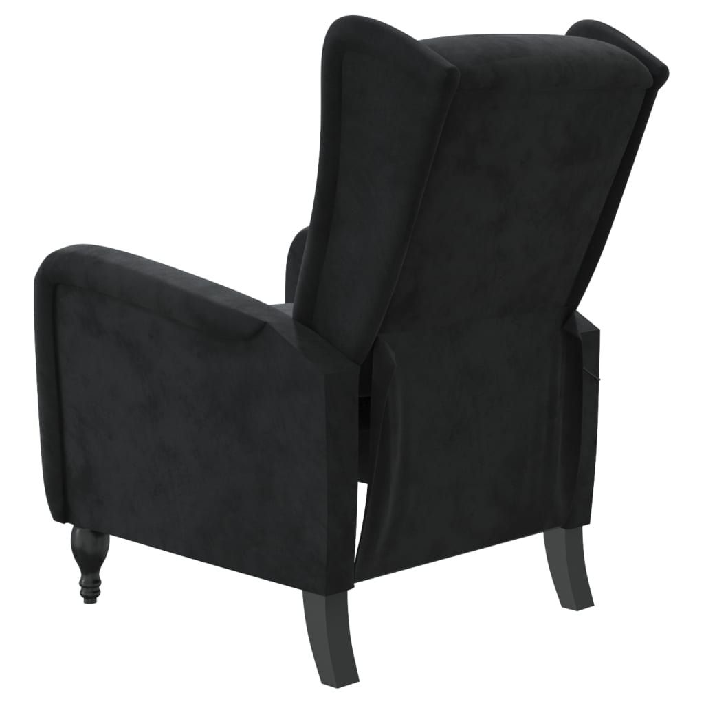 Massagesessel Schwarz Samt