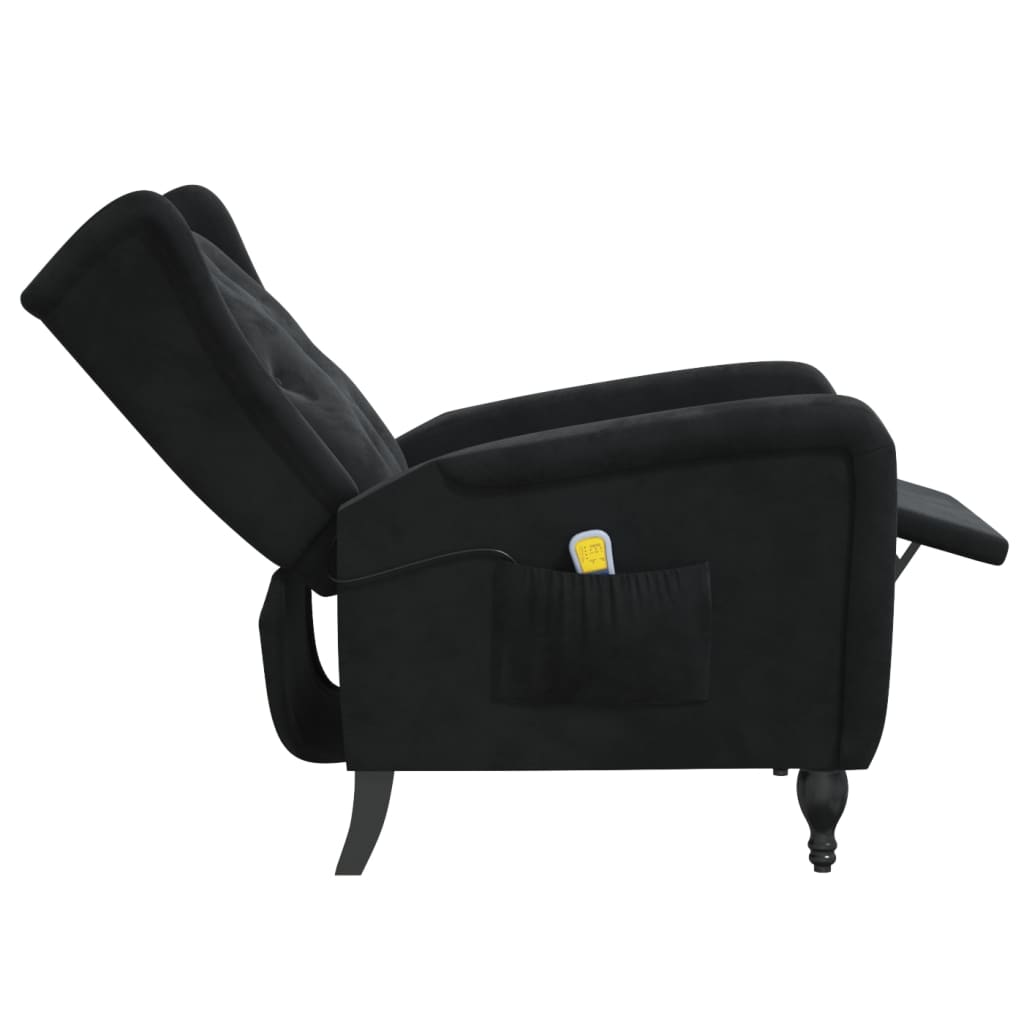 Massagesessel Schwarz Samt