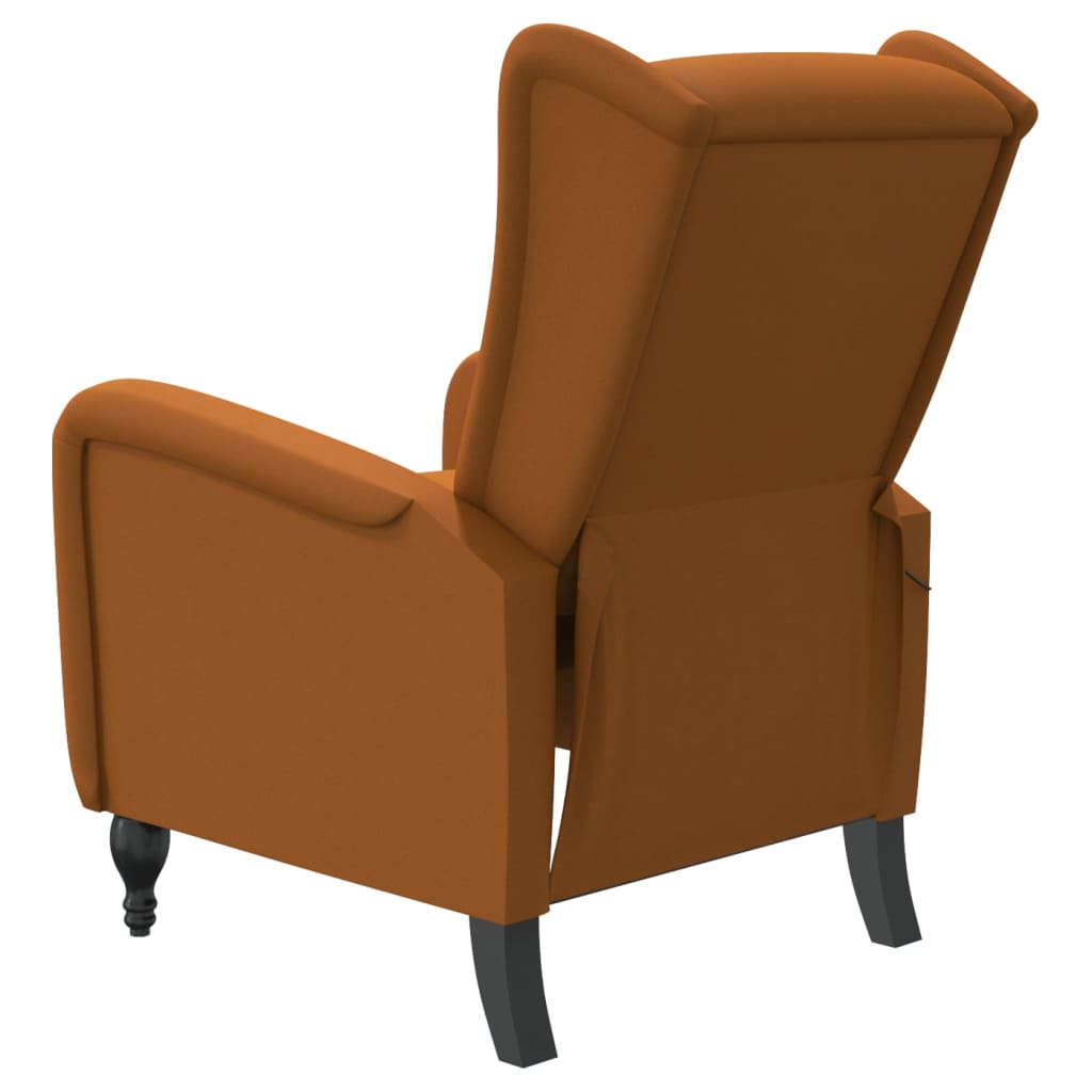 Massagesessel Braun Samt
