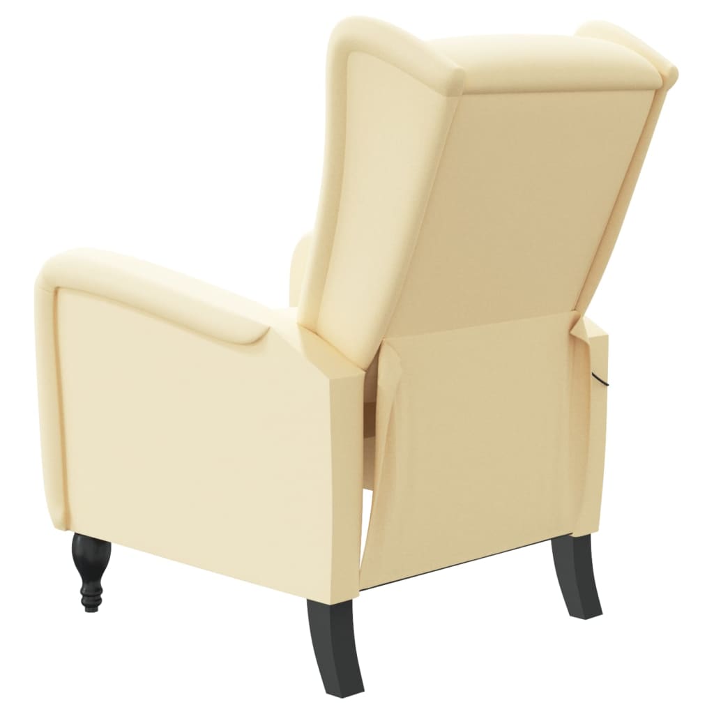 Massagesessel Creme Samt