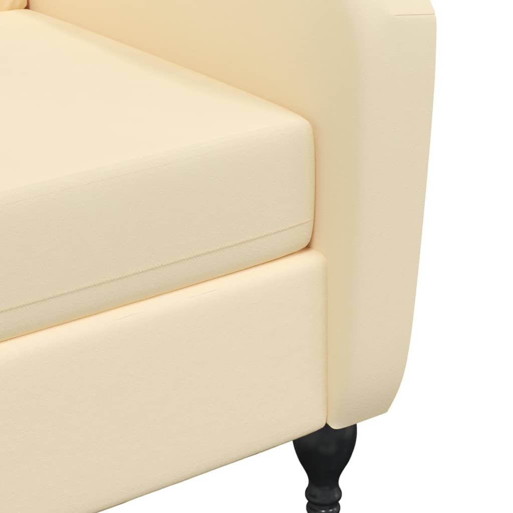 Massagesessel Creme Samt