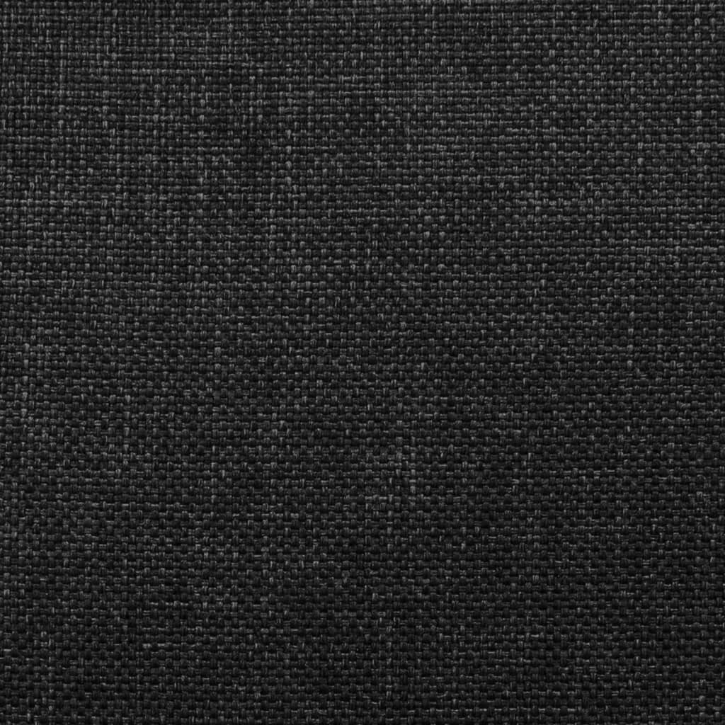 Liegesessel mit Aufstehhilfe Schwarz Stoff