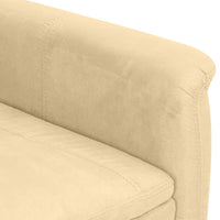 Thumbnail for Relaxsessel mit Aufstehhilfe Creme Wildleder-Optik