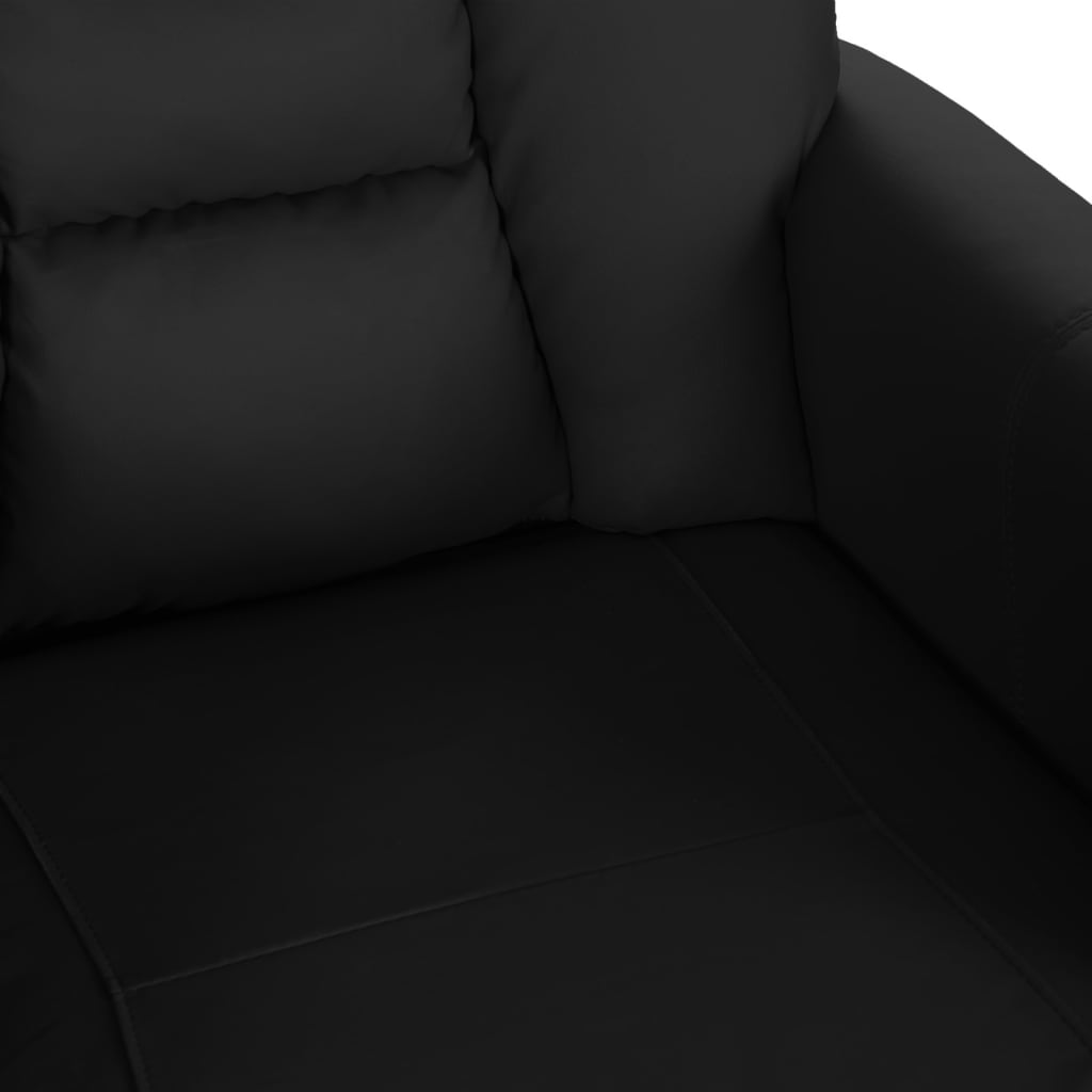 Relaxsessel Verstellbar Schwarz Kunstleder