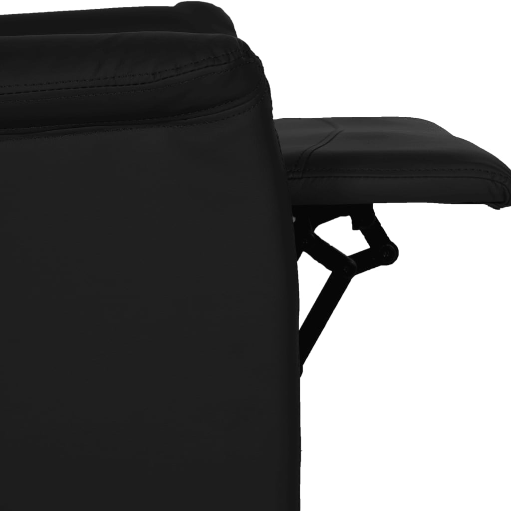 Massagesessel Schwarz Kunstleder