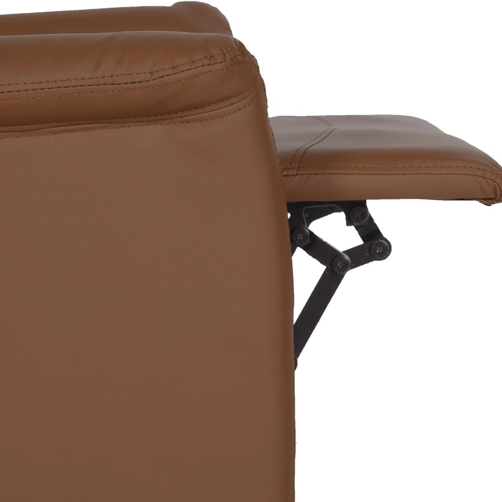 Massagesessel Braun Kunstleder