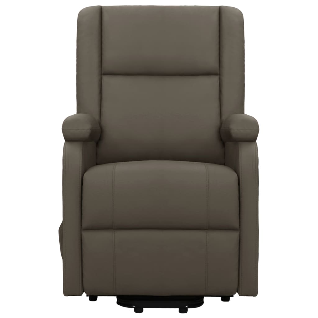 Sessel mit Aufstehhilfe Grau Kunstleder