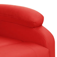 Thumbnail for Sessel mit Aufstehhilfe Rot Kunstleder