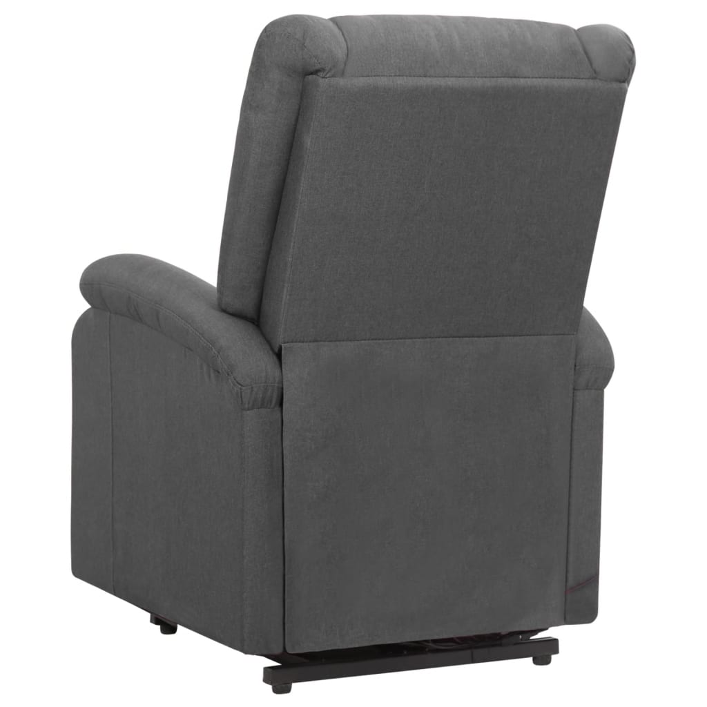 Sessel mit Aufstehhilfe Dunkelgrau Stoff