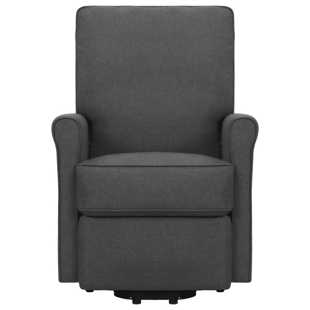 Sessel mit Aufstehhilfe Dunkelgrau Stoff