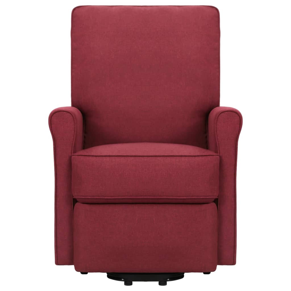 Aufstehsessel Weinrot Stoff