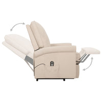 Thumbnail for Sessel mit Aufstehhilfe Creme Stoff