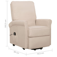 Thumbnail for Sessel mit Aufstehhilfe Creme Stoff