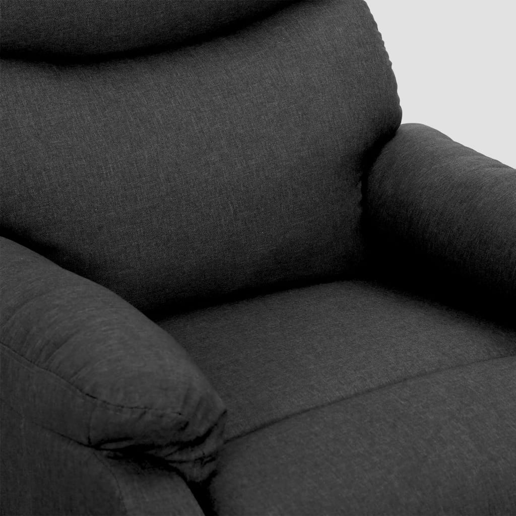Sessel mit Aufstehhilfe Dunkelgrau Stoff