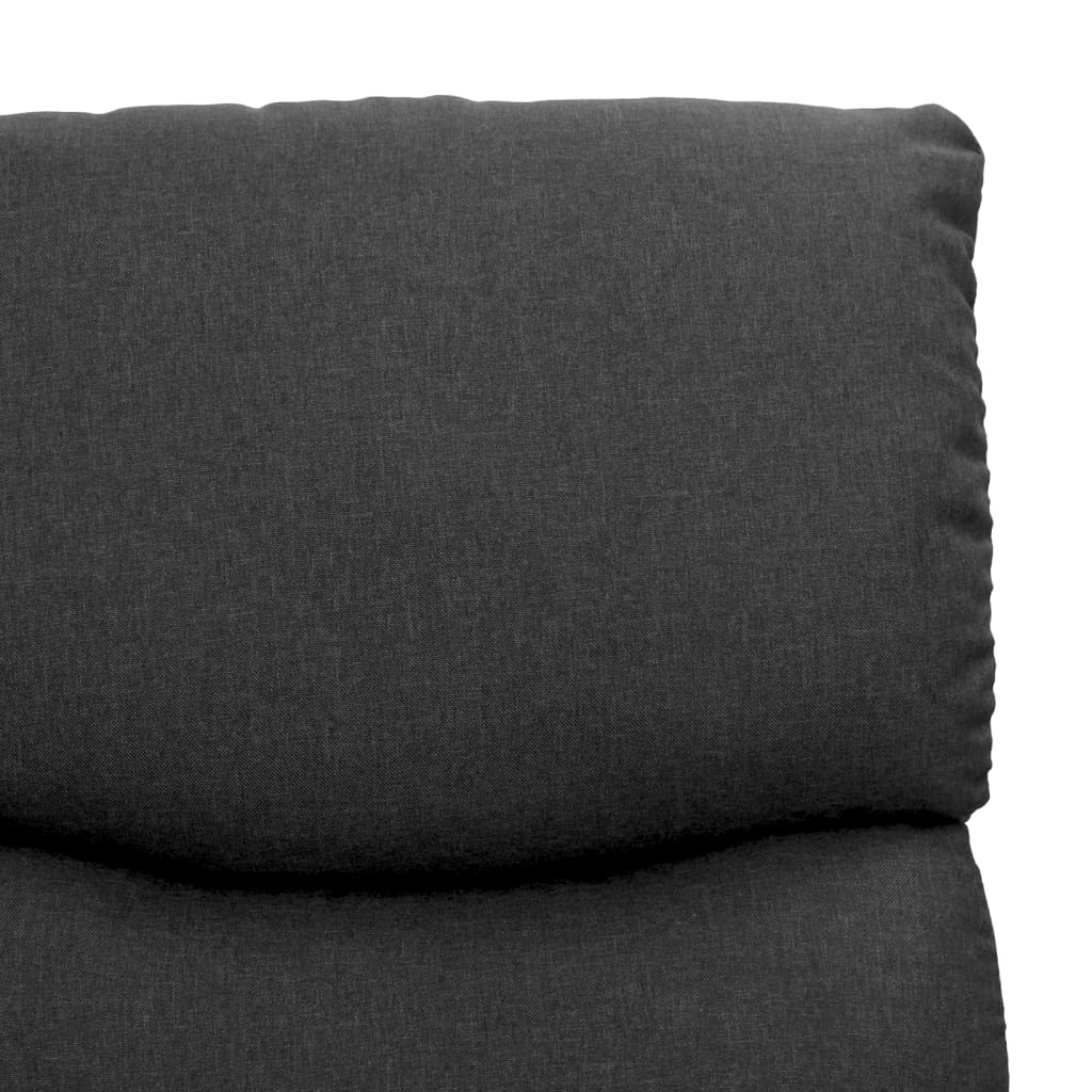Sessel mit Aufstehhilfe Dunkelgrau Stoff