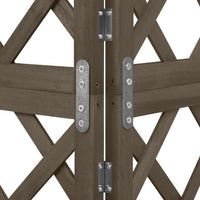 Thumbnail for Eckspalier Grau 50x50x145 cm Massivholz Tanne