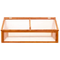 Thumbnail for Gewächshaus Braun 114x80x50 cm Tannenholz