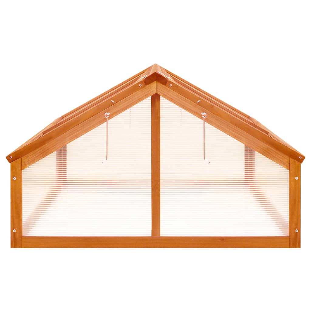 Gewächshaus Braun 114x80x50 cm Tannenholz