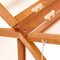 Thumbnail for Gewächshaus Braun 114x80x50 cm Tannenholz