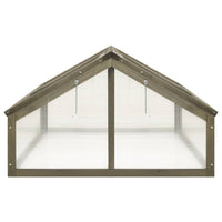 Thumbnail for Gewächshaus Grau 114x80x50 cm Tannenholz