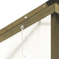 Thumbnail for Gewächshaus Grau 114x80x50 cm Tannenholz