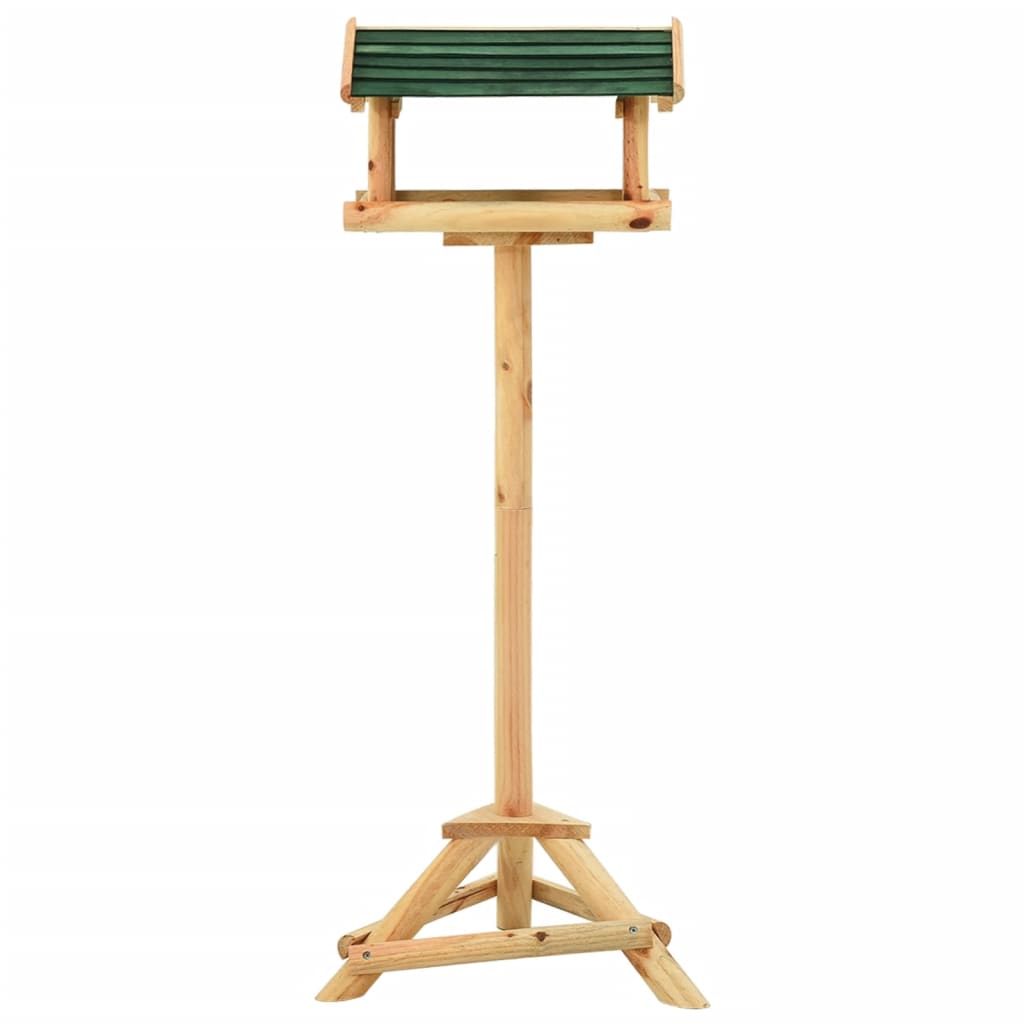 Vogelhäuschen mit Ständer 37x28x100 cm Massivholz Tanne