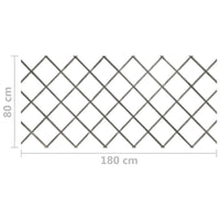 Thumbnail for Rankzäune 5 Stk. Grau Massivholz Tanne 180x80 cm