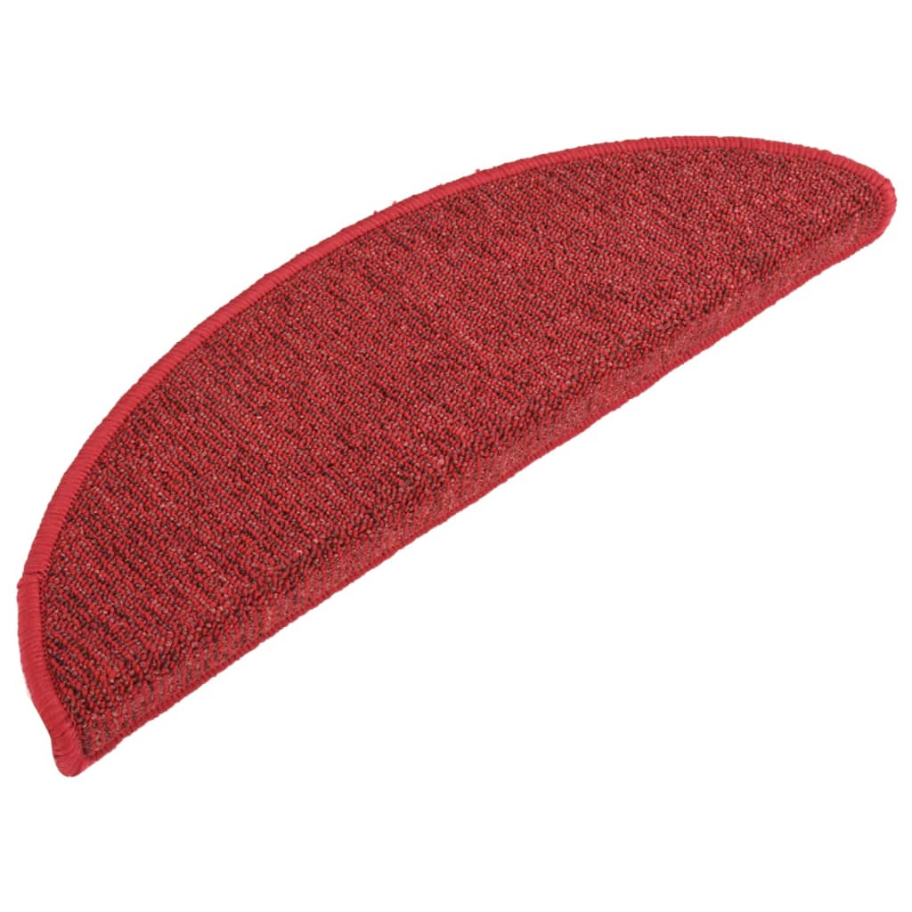 Treppenmatten 15 Stk. Rot 56x17x3 cm