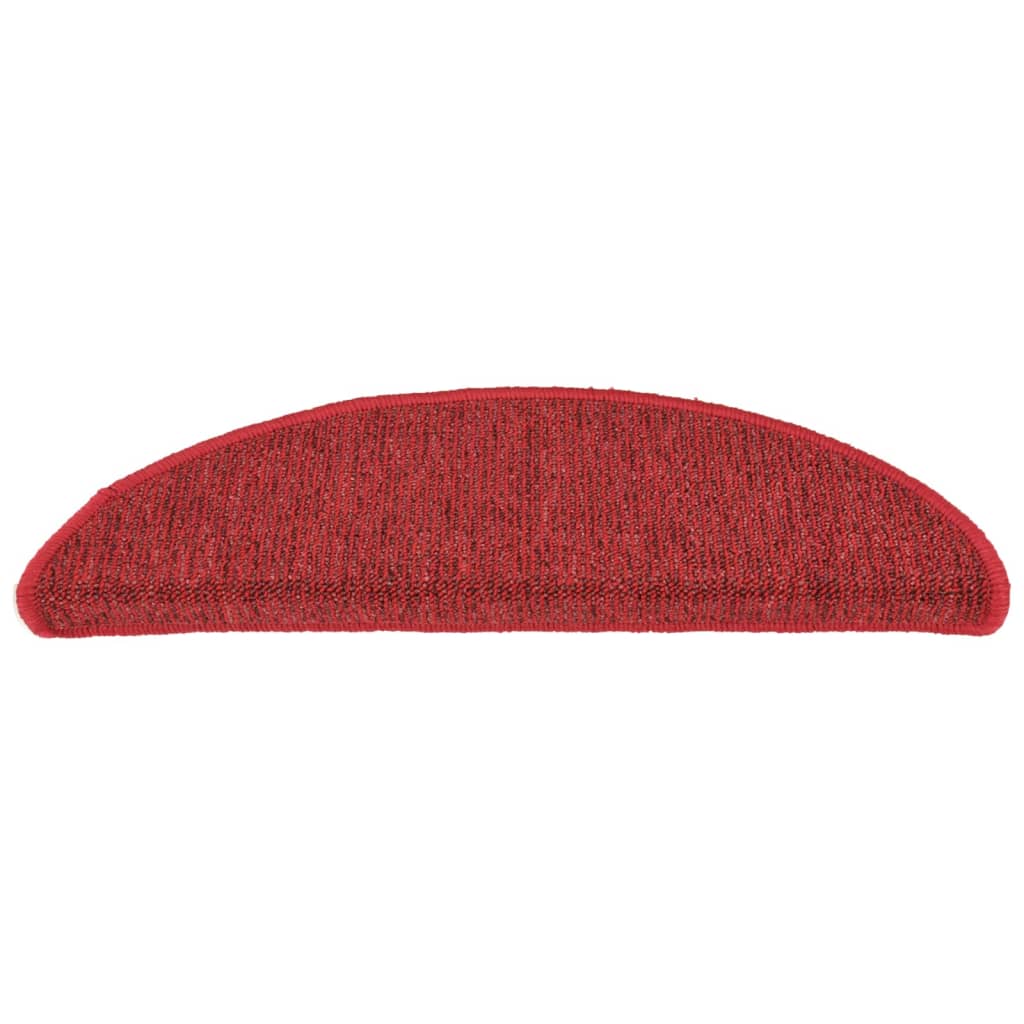 Treppenmatten 15 Stk. Rot 56x17x3 cm