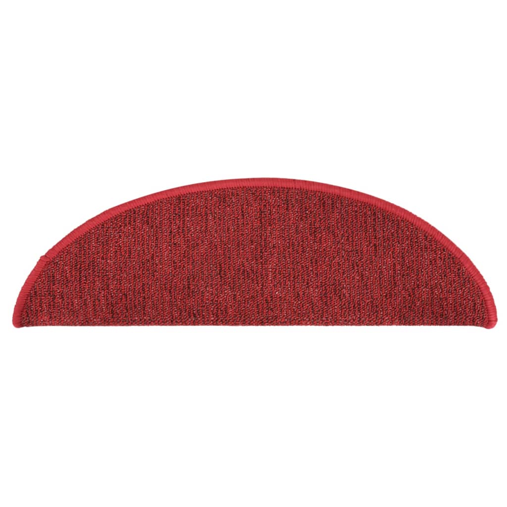 Treppenmatten 15 Stk. Rot 56x17x3 cm