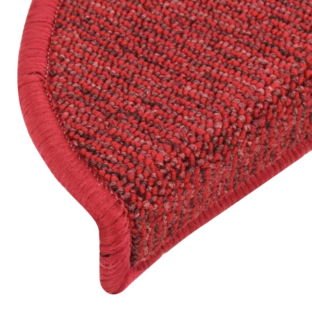 Treppenmatten 15 Stk. Rot 56x17x3 cm