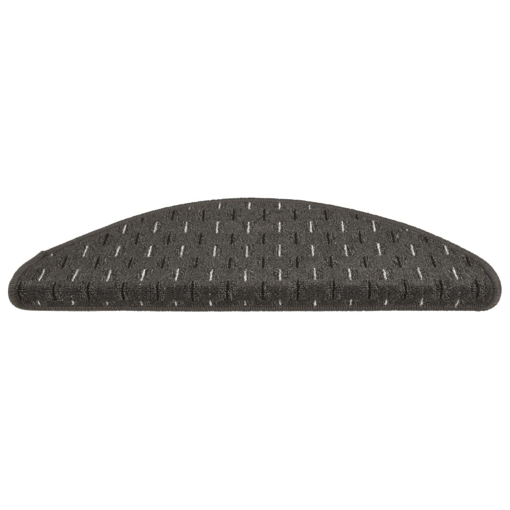 Treppenmatten 15 Stk. Anthrazit 65x25 cm