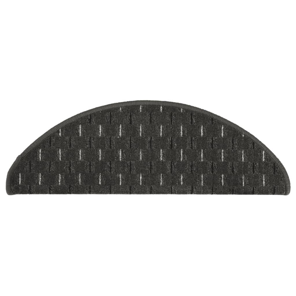 Treppenmatten 15 Stk. Anthrazit 65x25 cm