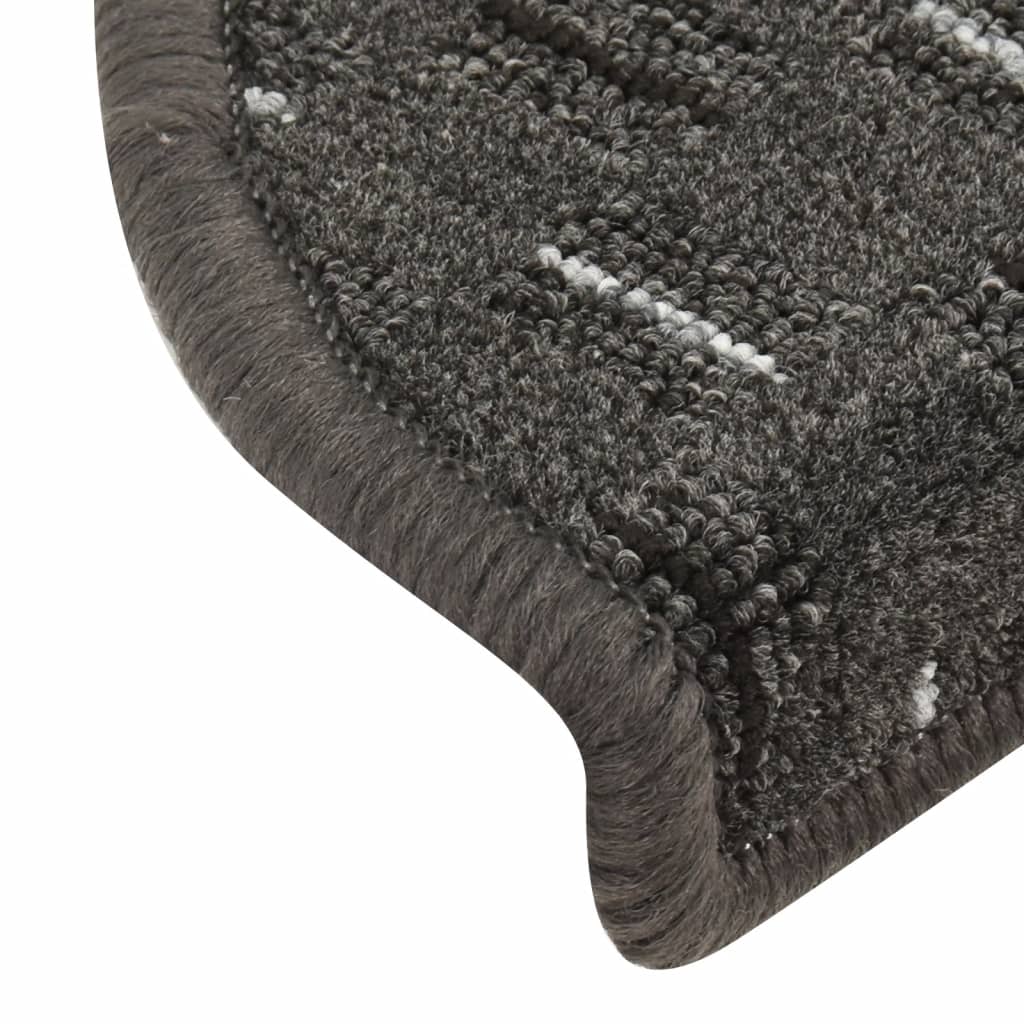 Treppenmatten 15 Stk. Anthrazit 65x25 cm