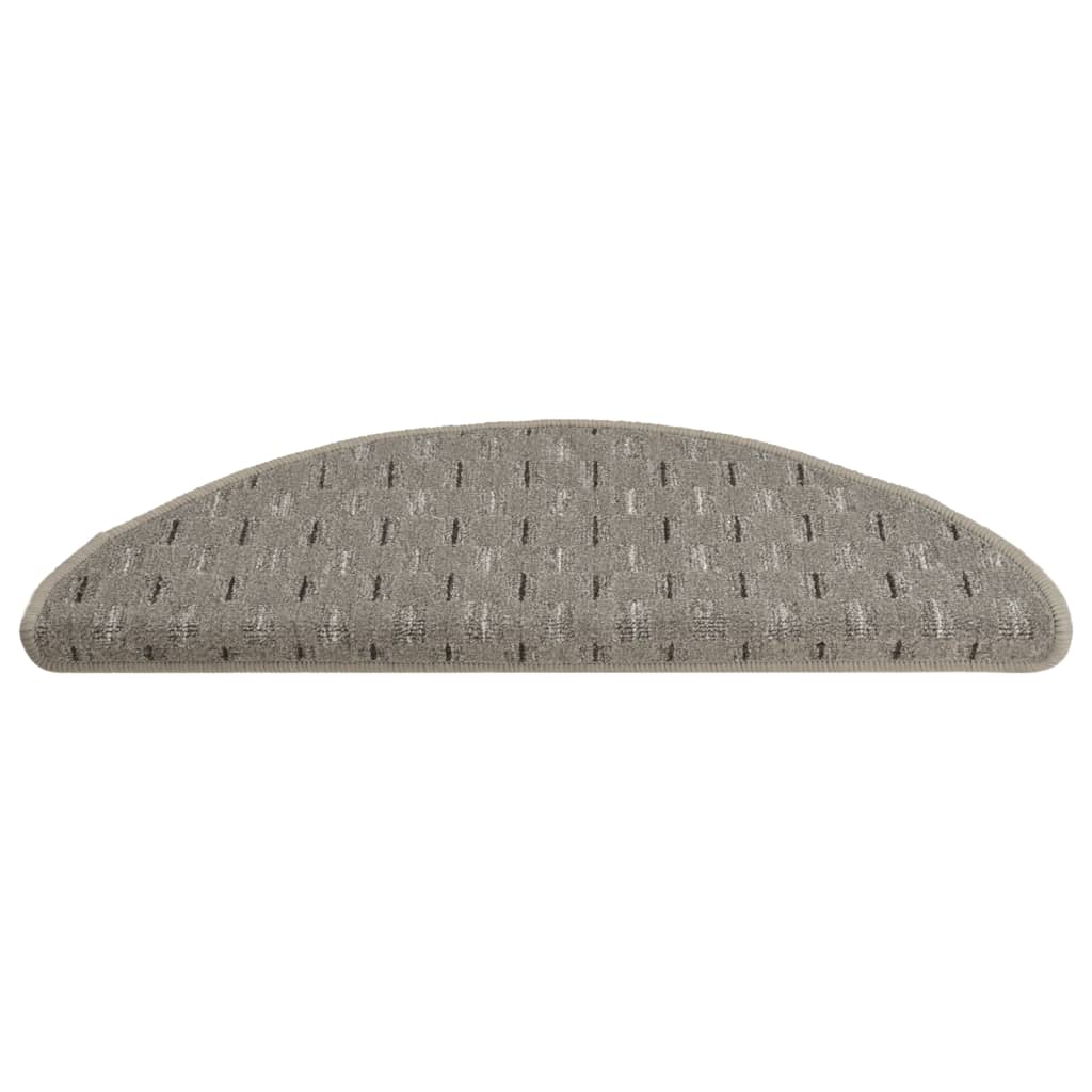 Treppenmatten 15 Stk. Grau 65x25 cm