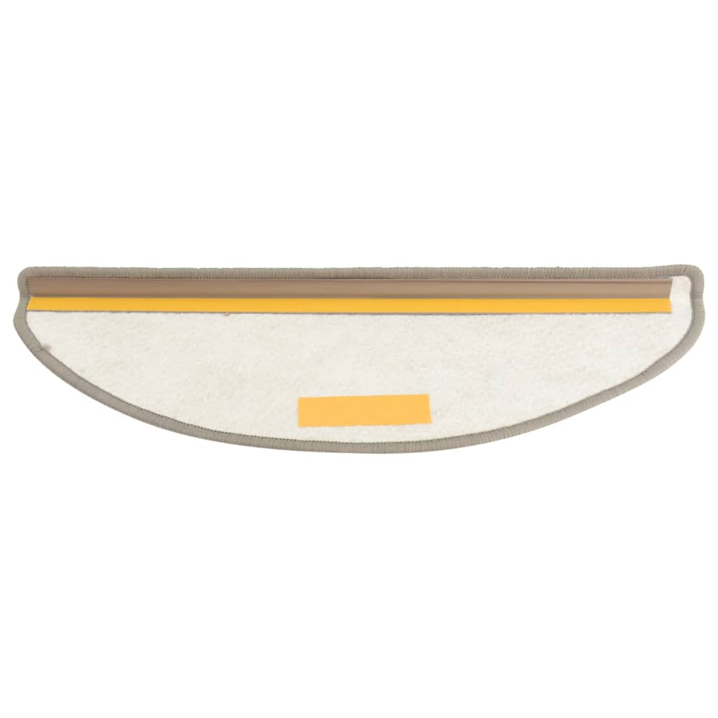 Treppenmatten 15 Stk. Grau 65x25 cm